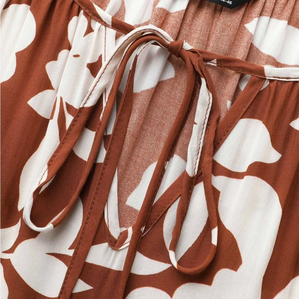 COPY - BloomChic Burnt Orange/White Dress w/pockets 18-20 NWT - Picture 5 of 13